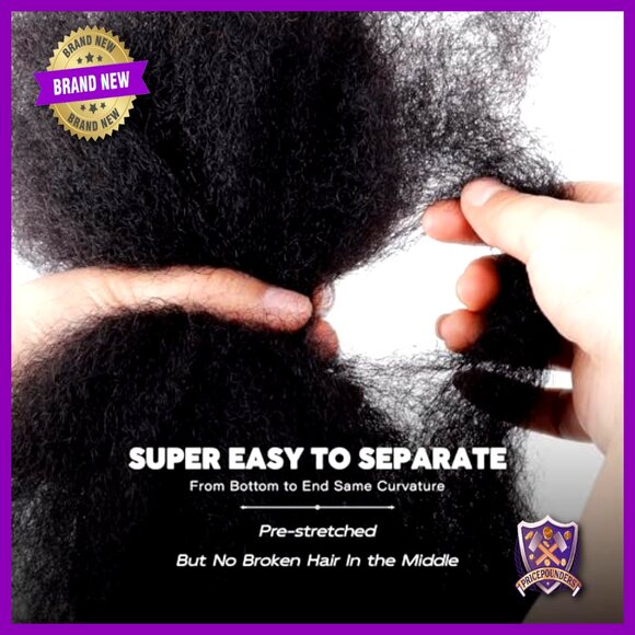 16 Inch Afro Kinky Human Hair Bulk for Mini Twist Braiding Dreadlock Extensions main image 6